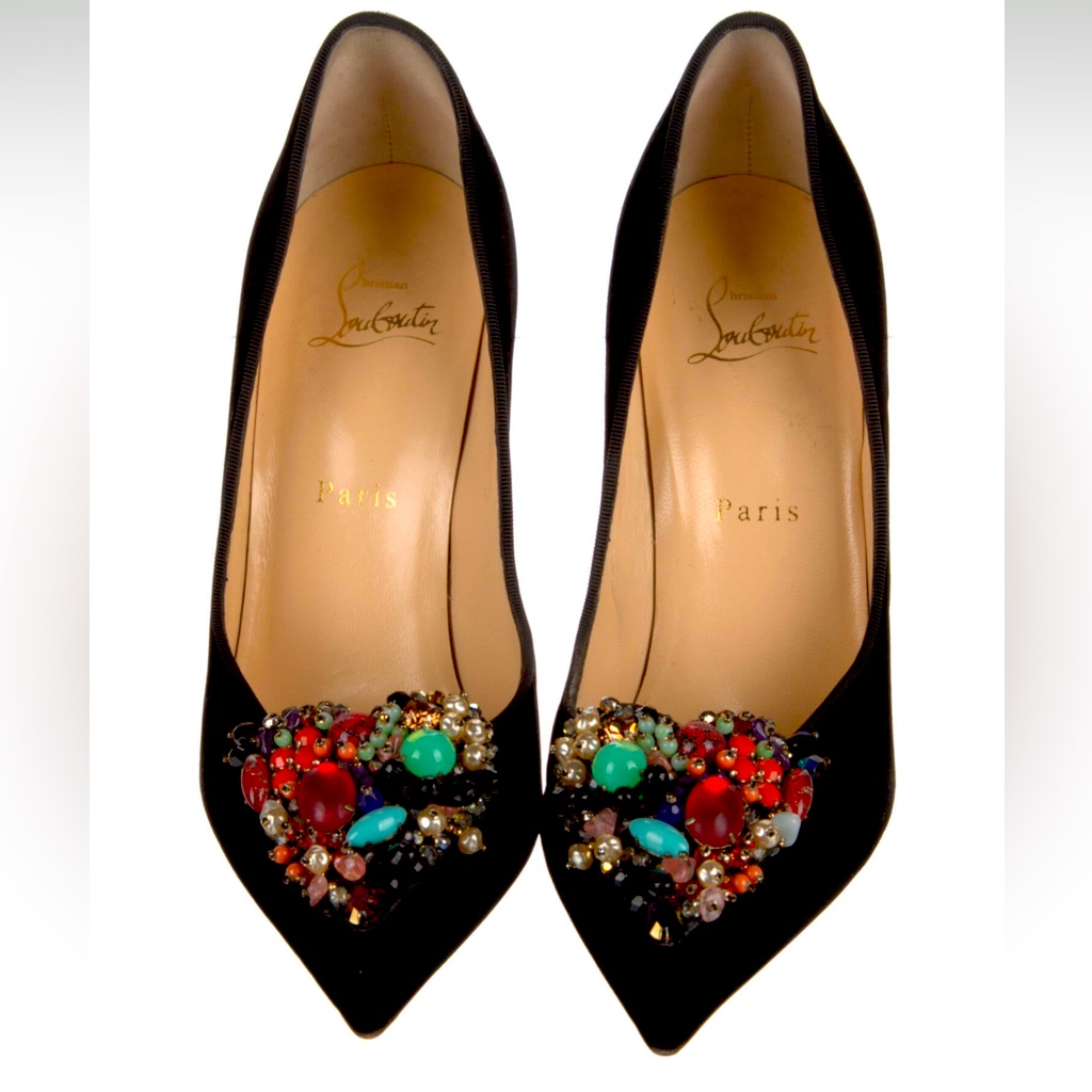 Christian Louboutin Velvet Black